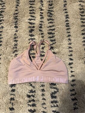 Victoria's Secret Light Pink Strappy Sports Bralette